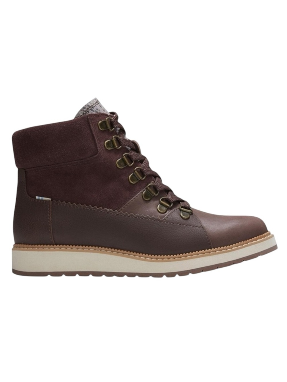 new Toms ☀︎︎ Mesa Waterproof Leather Bootie ☀︎︎ Hiking Boot ☀︎︎ Penny Brown ☀︎ - Picture 3 of 16